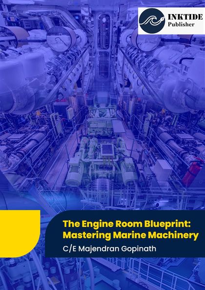 The Engine Room Blueprint: Mastering Marine Machinery — front cover by C/E Majendran Gopinath