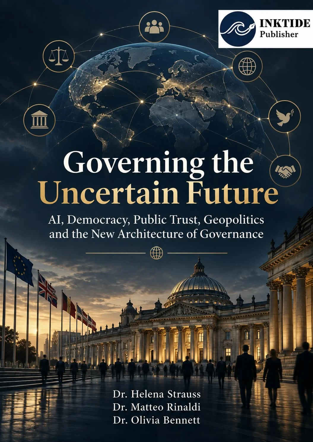 Governing the Uncertain Future: AI, Democracy, Public Trust, Geopolitics and the New Architecture of Governance — front cover